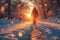 Winter wonderland clicks Photographer capturing magic on a snowy walk
