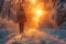 Winter wonderland clicks Photographer capturing magic on a snowy walk