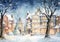 A Winter Wonderland: The Enchanting Church in the Snow-Covered T