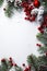Winter Wonderland: A Festive Template featuring Fir Branches, Re