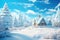 Winter Wonderland Home Amidst Snowy Pines