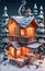Winter Wonderland Retreat: Cozy House in the Snowy Serenity