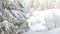 Winter wonderland snowing Christmas background