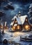 A Winter Wonderland: A Snowy Village Church, a Gorgeous Brick Ca