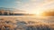 Winter Wonderland: A Stunning Frozen Field In Rural Finland