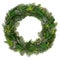 Winter Wreath Decoration with juniper, fir, spruce and cedar.