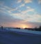 Wintertime Blue Sky at Dusk