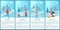 Wintertime Collection and City Vector Illustration