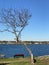 Wintertime in Crocker park in Marblehead, Massachusetts