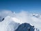 Wintertime early morning sea of clouds â€“ mountain top Austrian