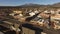 Wintertime Flagstaff Arizona City Center Downtown Aerial Footage