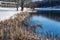 Wintertime View of Abbott Lake and Peaks of Otter Lodge