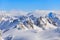 Wintertime view from Mt. Titlis in Switzerland