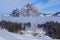 Wintertime view in the village of Stoos, Switzerland