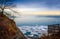 Wintry Lake Erie Overlook With Ice Floes