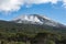 Wintry panorama of Vesuvius mount