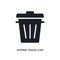 wiping trash can isolated icon. simple element illustration from cleaning concept icons. wiping trash can editable logo sign