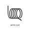 wire coil icon from Sew collection.