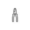 Wire cutters line icon