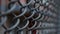 Wire fence at tennis court