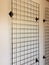 Wire metal grid for display.