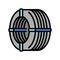 wire reinforcement color icon vector illustration