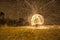 Wire wool spin that looks like firework