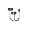 Wired Earbud vector icon