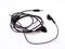 wired headset headphone on white background