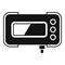 Wired taximeter device icon simple vector. Public service