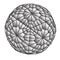 Wireframe sphere vector with stipple gradient