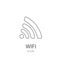 Wireless black icon vector