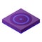 Wireless charge stand icon, isometric style