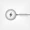 Wireless charger vector icon