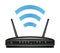 Wireless ethernet modem router