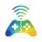 Wireless gaming logo design.