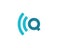 Wireless letter Q logo icon design template elements