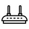 Wireless modem icon, outline style