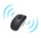 Wireless mouse connected. illustration design