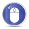 Wireless mouse icon prime blue round button vector illustration design silver frame push button
