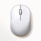 Wireless Mouse On White Surface: Minimalist Illustration With Realistic Impression