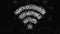 Wireless network icon. Wi-Fi symbol. Animation of wifi element in 4K on white. Alpha matte channel included. Animation