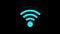 Wireless network icon, wifi symbol