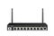 Wireless service router with control port, VAN port and 8 LAN ports. The router has 2 antennas.