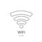 Wireless sign icon, vector illustration.