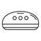 Wireless smart speaker icon, outline style