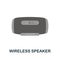 Wireless Speaker flat icon. Color simple element from phone accessories collection. Creative Wireless Speaker icon for