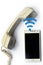 Wireless transfer from mobile phone to landline