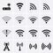 Wireless and Wifi icons