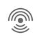 Wireless and wifi line icon.